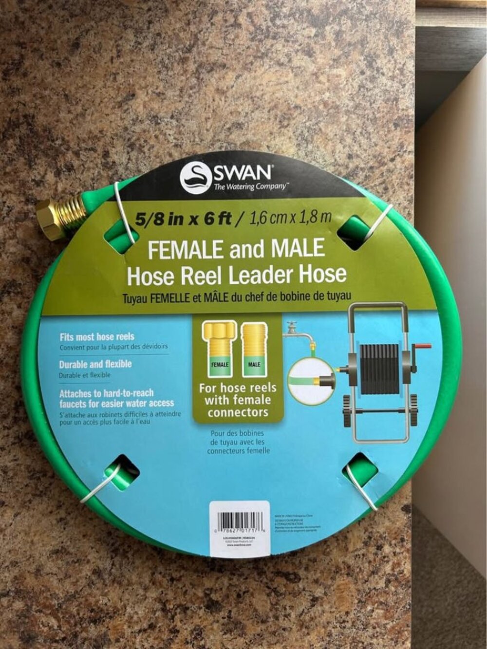 Swan 5/8" x 6' Female and Male Hose